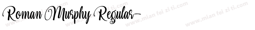 Roman Murphy Regular字体转换